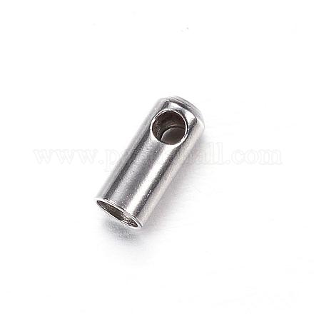 202 Stainless Steel Cord Ends STAS-P091-15-1