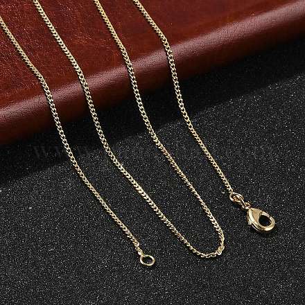 1 мм латунные цепочки с покрытием панциря для женщин и мужчин MAK-L044-26G-1