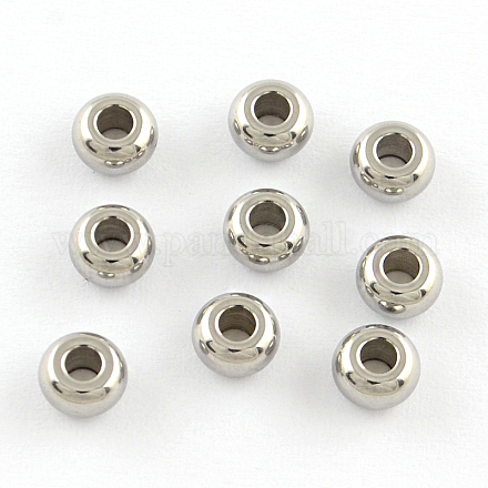 Intercalaires perles rondelles 201 en acier inoxydable X-STAS-R064-43-1
