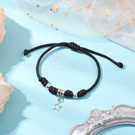 Браслеты с подвесками из сплава и латуни для женщин и мужчин BJEW-JB11287-02-1