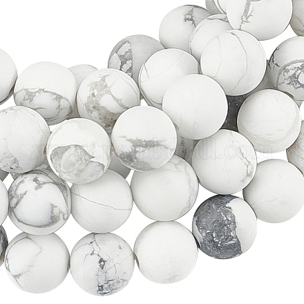 About 144 Pcs 3 Strands Natural Howlite Beads 8MM G-GO0001-07-1