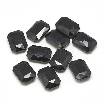 Cabujones de cristal con rhinestone RGLA-T079-10x14mm-02-1