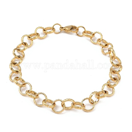 Модные браслеты из нержавеющей стали 304 с гравировкой в виде пузырьков и цепочек STAS-A028-B087G-1