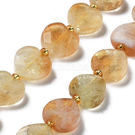 Chapelets de perles de citrine naturelle G-B044-B10-01-1