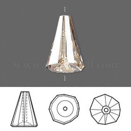 Perles en strass cristal autrichien X-5540-12mm-001GSHA(U)-1