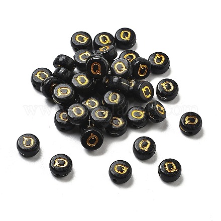 Покрытие непрозрачных акриловых бусин OACR-R005-03W-1