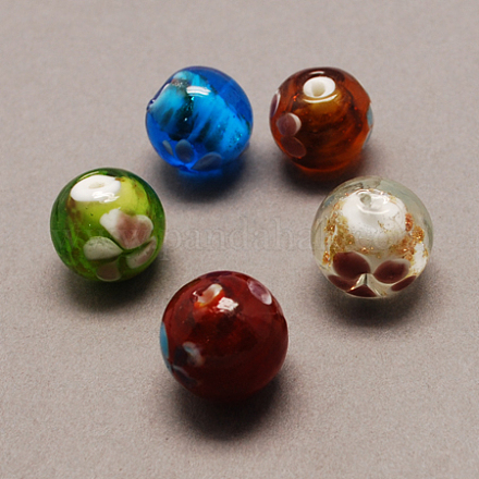 Perles vernissées manuelles X-LAMP-R095-M-1