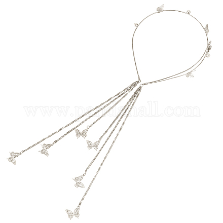 Резинки для волос со стразами из цинкового сплава OHAR-WH20007-01A-P-1