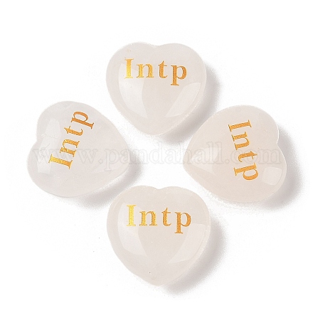 Натуральный кварцевый кристалл с гравировкой сердца G-K353-05F-1