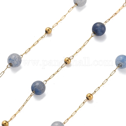 Цепи из натурального содалита и нержавеющей стали 304 CHS-K021-08A-09-1