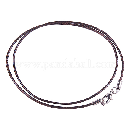 Fabrication de colliers en cordon de cuir Pandahall Elite MAK-PH0002-1.5mm-02-1