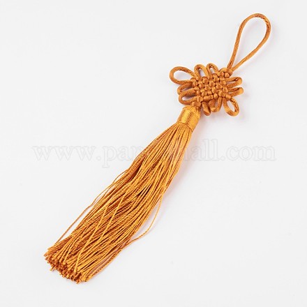 Polyester Tassel Pendant Decorations AJEW-WH0049-A10-1