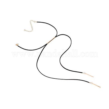 Collares Lariat cordón de lana NJEW-N0065-038B-1