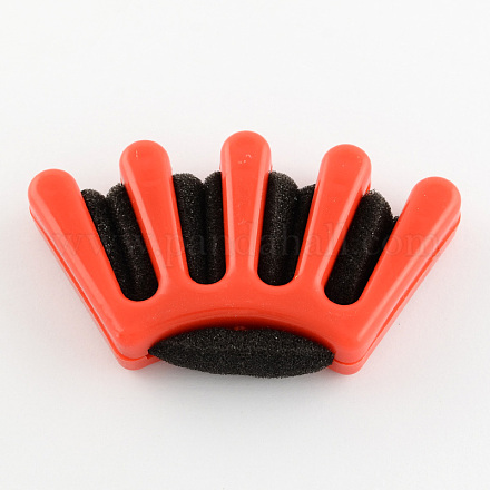 Esponja diy porta clips esponja herramienta que labra la trenza torcedura de la trenzadora del pelo de extrañar OHAR-R095-01-1