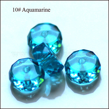 Abalorios de cristal austriaco de imitación SWAR-F078-4x8mm-10-1