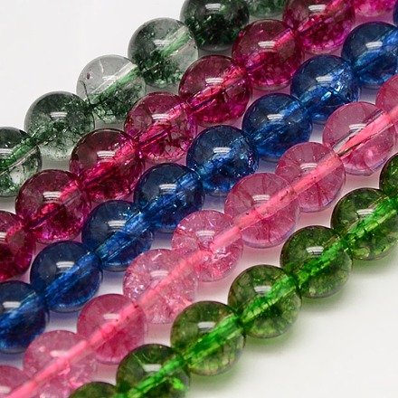 Natural Crackle Quartz Beads Strands G-N0003-12mm-M-1