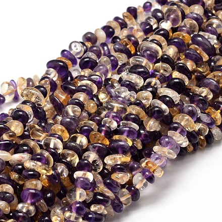 Natural Ametrine Chip Beads Strands G-E271-122-1