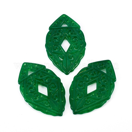 Jade teñido natural de los colgantes grandes G-F611-09-1