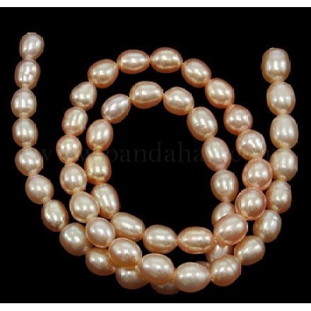 Grado de hebras de perlas de agua dulce cultivadas naturales X-A23WE011-1