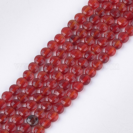 Chapelets de perles en cornaline naturelle G-S354-38A-1