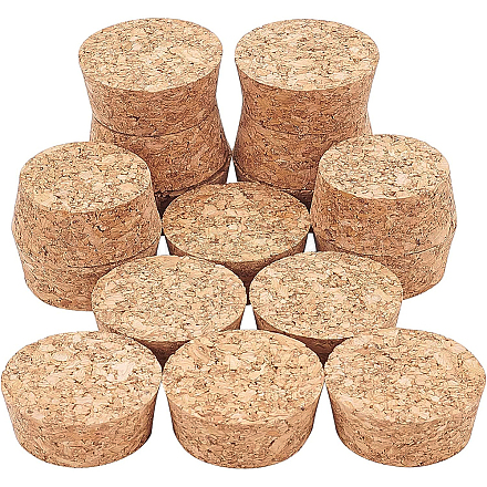 BENECREAT 16pcs Wooden Tapered Cork Plugs AJEW-WH0235-37A-1