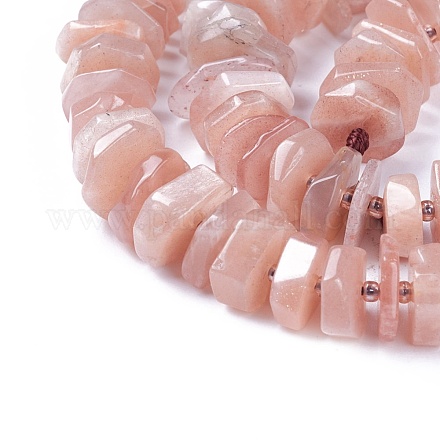 Chapelets de perles de sunstone naturelle naturelles G-I225-06-1