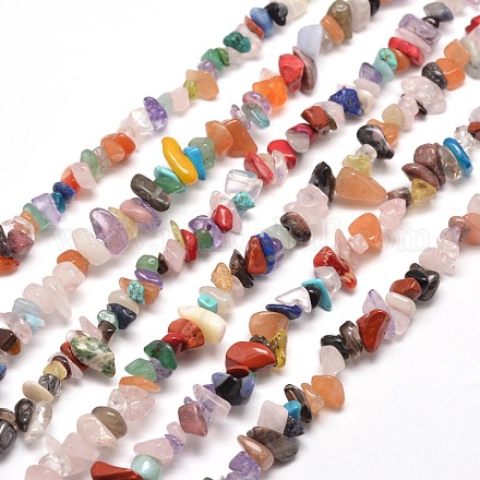 Природные и синтетические нити из бисера Gemstone чип G-M205-21-1