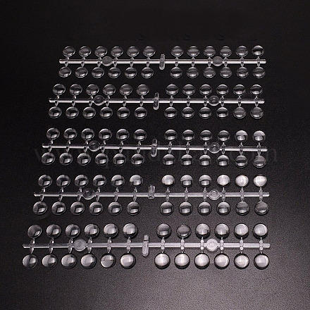 Цветная таблица пластиковых накладных ногтей&nbsp;MRMJ-WH0077-04A-1