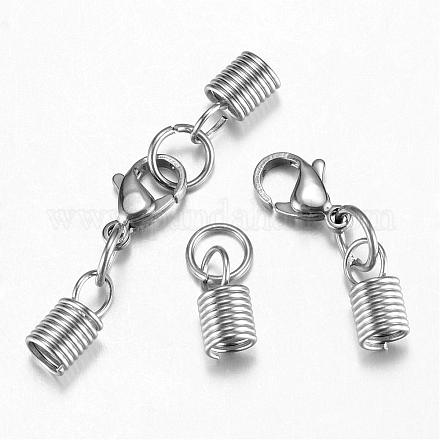 304 Stainless Steel Lobster Claw Clasps STAS-G075-05C-1