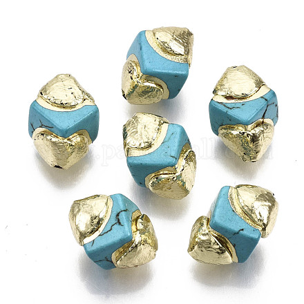 Kunsttürkisfarbenen Perlen X-G-S260-14C-01-1