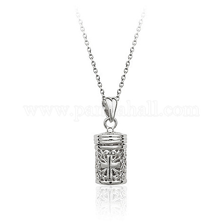Romantica collana con ciondolo medaglione con diffusore a forma di croce PW-WG34242-01-1