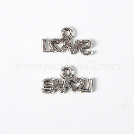 Tibetano ciondoli parola argento X-LFH20146Y-1