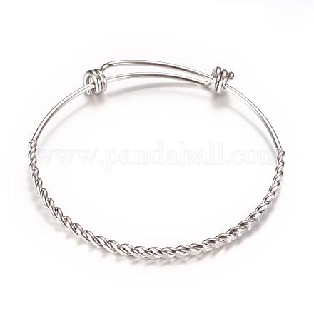 Ajustable 304 fabrication de bracelets en acier inoxydable STAS-T004-05-1