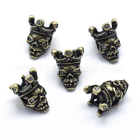 Eco-Friendly Brass Beads KK-P155-82AG-NR-1