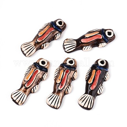 Ручной работы фарфора большие кулоны PORC-T133-38-1