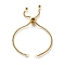 Adjustable 304 Stainless Steel Slider Bracelet/Bolo Bracelets Making, with Box Chains and Rhinestone, Golden, Topaz, 9-1/8 inch(23.2cm), 2mm