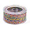 12-Ply Braided Nylon Cord, for Jewelry Making, Round, Deep Sky Blue, 3.8~5mm, about 2.19 Yards(2m)~3.28 Yards(3m)/Roll