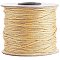 Nylon Braided Cord, Chinese Knotting Cord for Bracelet Jewelry Making Macrame Craft, Light Khaki, 1.5mm, about 100yards/roll