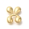 Rack Plating Brass Beads, Balloon Letter, for Personalized Name Necklaces Making, Long-Lasting Plated, Lead Free & Cadmium Free, Real 18K Gold Plated, Letter X, 23x19.5x6.5mm, Hole: 2mm