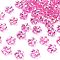 Transaparent Acrylic Beads, Plum, AB Color Plating, Fuchsia, 13.5x14.5x4.5mm, Hole: 1.8mm, about 1111pcs/500g