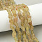 Raw Rough Natural Yellow Apatite Beads Strands, Nuggets, 7~12x4~10x3~8mm, Hole: 1mm, about 46~52pcs/strand, 15.35~15.94''(39~40.5cm)