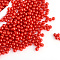 Imitation Pearl Acrylic Beads, No Hole, Round, Red, 5mm, about 5000pcs/bag