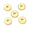 Brass Beads, Flat Round/Dics, Rack Plating, Cadmium Free & Lead Free, Real 18K Gold Plated, 9.8x2mm, Hole: 3mm