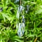 Oval K9 Glass Flower Suncatchers for Garden Outdoor Hanging Decorations, Hanging Ornaments, Clear, 120x35mm