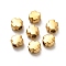304 Stainless Steel Beads, Cross, Ion Plating(IP), Real 18K Gold Plated, 4x4x2.5mm, Hole: 1.4mm