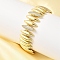 Brass Link Chain Bracelets for Women, Bicone, with Cubic Zirconia, Long-Lasting Plated, Cadmium Free & Lead Free, Rack Plating, Real 18K Gold Plated, 7-7/8 inch(20.1cm)