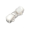 Brass Box Clasps, with Shell, Bowknot, Platinum, 8.5x19x6mm