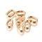 201 Stainless Steel Quick Link Connectors, Linking Rings, Closed but Unsoldered, Golden, 9.5x6x2.5mm, Inner Diameter: 7x3.5mm