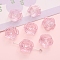 24Pcs Transparent Acrylic Beads, Rose, Pink, 18mm, Hole: 1mm