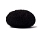 Polyester Yarn, for Weaving, Knitting & Crochet, Black, 1~2mm, about 218.72 Yards(200m)/Skein